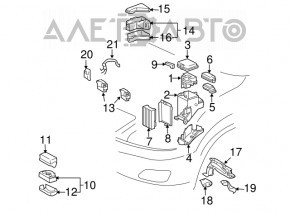 Корпус блока предохранителей подкапотный Lexus RX400h 06-08