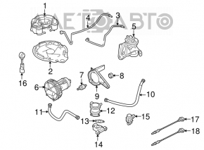 Клапан повітряний VW CC 09-17
