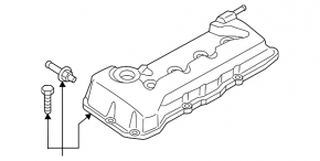 Кришка клапанна Nissan Rogue 17-20 2.5 Japan