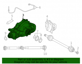 Задній диференціал редуктор BMW X5 G05 19-26 3.0T AWD