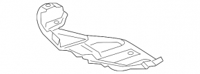 Защита двигателя задняя Lexus CT200h 14-17