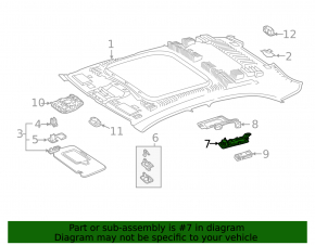Крючок потолка задний правый Mercedes A-class V177 19-22 черный