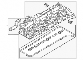 Кришка клапанна BMW X5 F15 14-18 3.0 N57