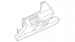 Накладка колени водителя Volkswagen ID.4 23-26 черная