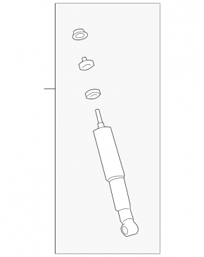Амортизатор задній лівий Toyota FJ Cruiser 10-14 RWD