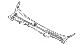 Решетка дворников пластик BMW 5 G60 24-26