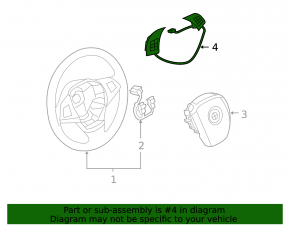 Кнопки управления на руле BMW X5 E70 11-13