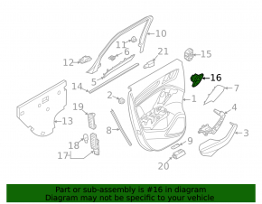 Кнопка блокировки двери задняя левая Audi A3 8V 15-17