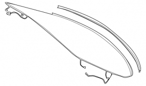 Стекло заднее Mercedes W213 E 300/350 17-23 тонировка