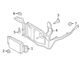 Кронштейн радара круиза Ford Fusion mk5 17-20