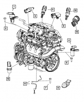 MAP sensor Dodge Durango 11-26 5.7