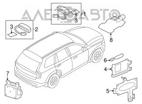 Кронштейн блока предохранителей багажника Volvo XC90 16-22