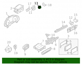 Кнопка аварийки Audi A6 C7 12-18