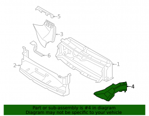 Воздуховод охлаждения тормозов левый BMW 4 F32/33/36 14-20