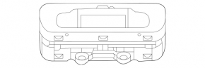 Кнопка керування пневмо-підвіскою Mercedes X167 GLS 450 20-26 хром
