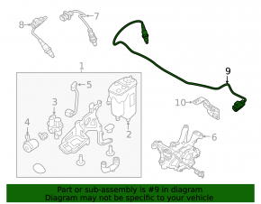 Лямбда-зонд второй Land Rover Discovery Sport 17-25 2.0