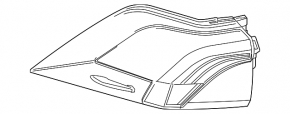 Фонарь внешний крыло правый Toyota Rav4 19-24 Japan built