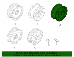 Диск колесный R15 Ford Fiesta 11-19 тип 1