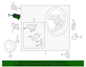 Кнопки управления на руле верхние левые Ford Mustang mk6 15-23
