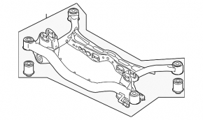 Підрамник задній VW CC 08-17
