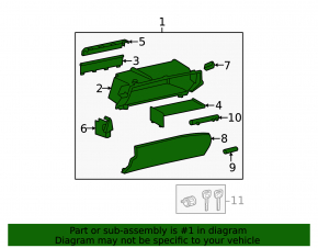 Перчаточный ящик, бардачок Lexus IS250 IS300 IS350 11-13 черн