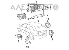 Усилитель аудио Lexus RX300 RX330 RX350 RX400h 04-06