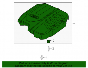 Накладка двигателя Audi Q5 80A 21-24 2.0T