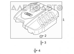Накладка двигателя Audi Q5 80A 21-24 2.0T