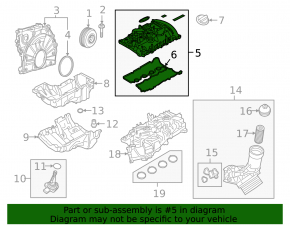 Крышка клапанная BMW 2 F44 20-24 2.0T B48C B48D