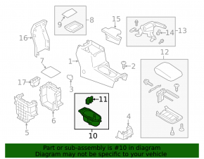 Подстаканники Subaru Forester 14-18 SJ АКПП