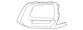 Решетка бампера левая Acura MDX 25-26