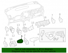 Кнопка зажигания Start-Stop Toyota Prius 30 10-12