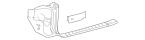 Накладка порога внутрішня передня права Mercedes W167 GLE 350 450 20-26 чорна