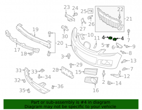 Крепление переднего бампера правое под фарой Mazda CX-7 06-09
