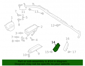 Подушка безопасности airbag переднего левого сиденья Ford Escape MK4 20-26