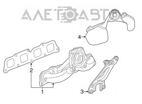 Коллектор выпускной Cadillac ATS 13-19 2.0T