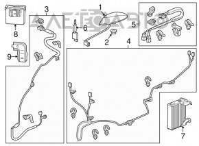 RADIO SATELLITE CONTROL MODULE RECIEVER Acura MDX 14-20