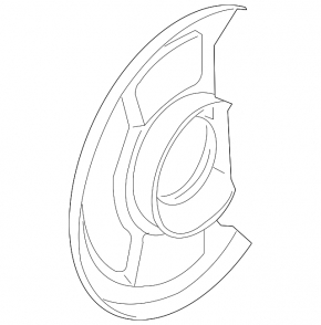 Кожух тормозного диска задний правый Nissan Rogue 08-15