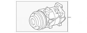 Компрессор кондиционера Lexus GS350 07-11 awd