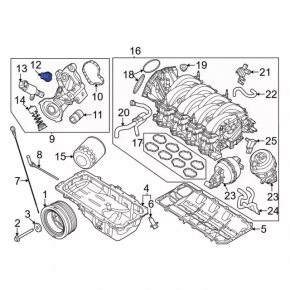Датчик давления масла Ford Escape MK4 23-26 1.5T