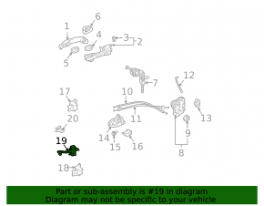 Ограничитель двери передней правой Lexus RX300 RX330 RX350 RX400h 04-09