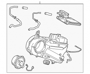 Печка в сборе задняя Toyota Sienna 04-09