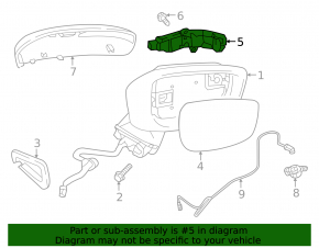Повторитель поворота правого зеркала Mazda CX-90 24-26