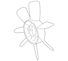 Крыльчатка вентилятора охлаждения Lexus GX470 03-09