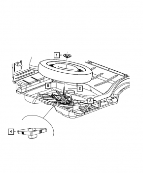 Ключ балонный гаечный Chrysler 300 11-23