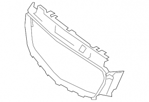 Основа решітки радіатора Mercedes E 400/450/43/53 17-20 без камери, AMG pkg