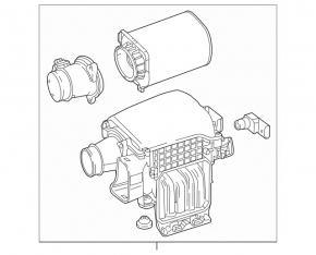 Корпус воздушного фильтра Mercedes C-class W205 300/350e/350h 15-18