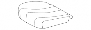 Водительское сидение Toyota Sienna 11-14 без airbag, велюр серое