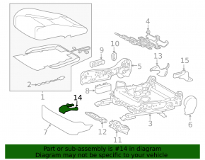 Накладка салазок пассажирского сиденья передняя левая Lexus IS 14-24 царапины