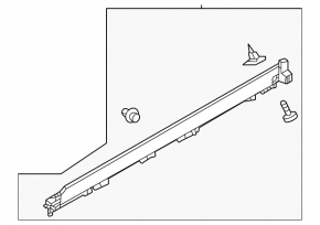 Поріг лівий Mitsubishi Outlander 22-26